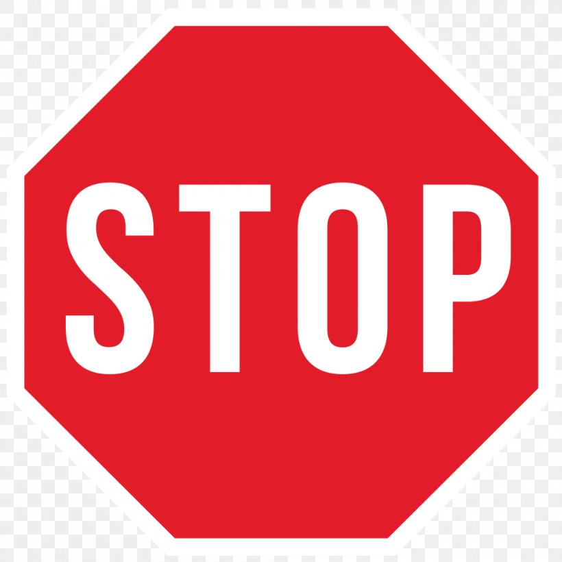 Stop Sign Traffic Sign Manual On Uniform Traffic Control Devices, PNG, 1000x1000px, Stop Sign, Area, Brand, Intersection, Logo Download Free