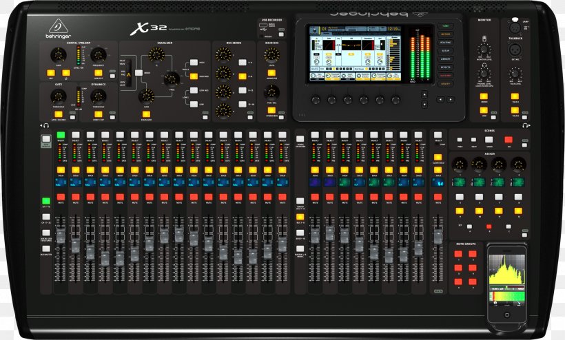 X32 Digital Mixing Console Audio Mixers Behringer Television Channel, PNG, 2000x1207px, Digital Mixing Console, Audio, Audio Engineer, Audio Equipment, Audio Mixers Download Free
