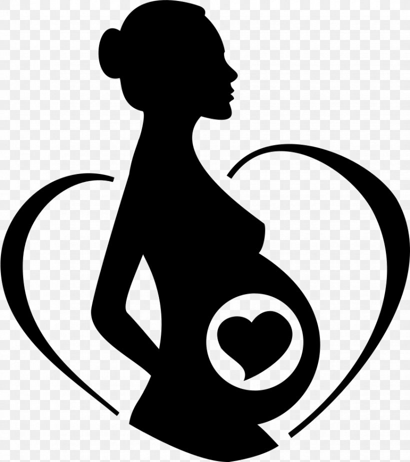 Clip Art Pregnancy Prenatal Care Maternity Centre Postpartum Period, PNG, 869x980px, Pregnancy, Artwork, Black, Black And White, Communication Download Free
