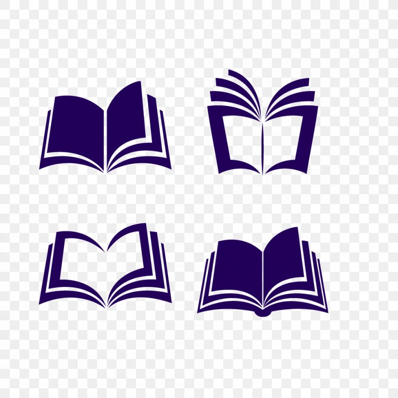 Book Euclidean Vector Icon, PNG, 1000x1000px, Book, Area, Blue, Brand, Cobalt Blue Download Free
