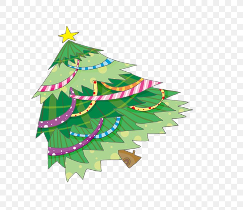 Santa Claus Christmas Tree Illustration, PNG, 709x709px, Santa Claus, Branch, Cartoon, Christmas, Christmas Decoration Download Free