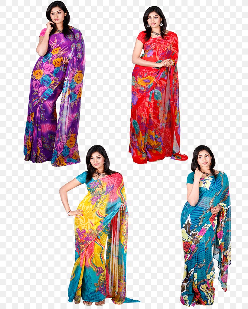 Sari Clothing Женская одежда Dress Georgette, PNG, 750x1020px, Sari, Clothing, Costume, Cotton, Day Dress Download Free