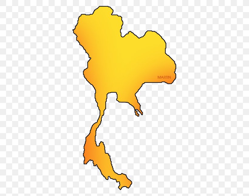 Thailand Map Clip Art, PNG, 405x648px, Thailand, Amphibian, Area, Artwork, Beak Download Free