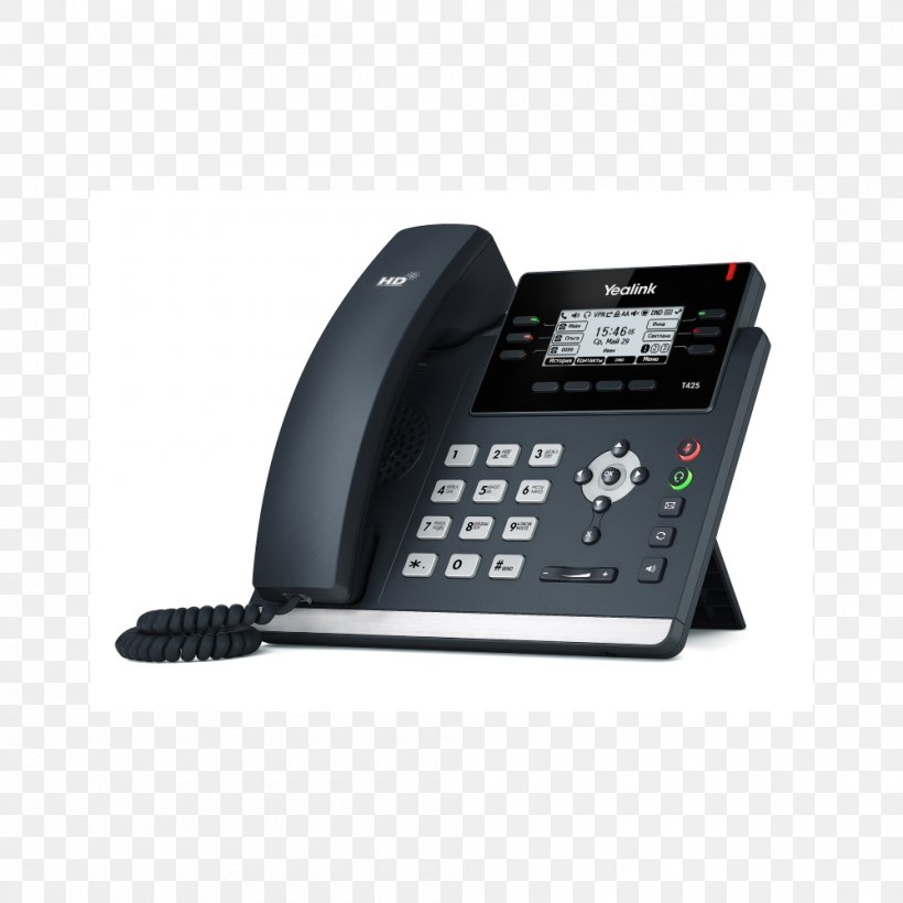 VoIP Phone YEALINK Yealink T42S Telephone Session Initiation Protocol Skype For Business, PNG, 1000x1000px, Voip Phone, Answering Machine, Caller Id, Corded Phone, Hardware Download Free