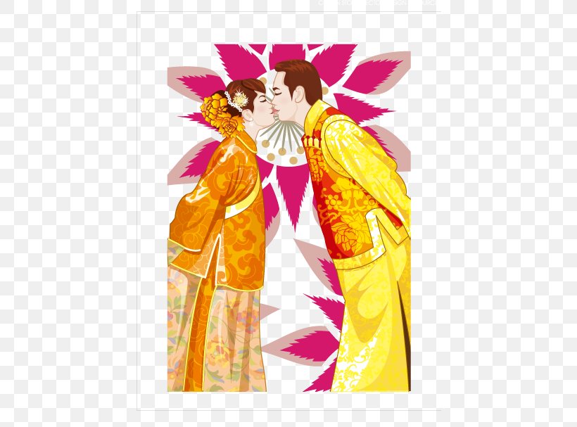 Wedding Photography Illustration, PNG, 434x607px, Photography, Art, Chinese Marriage, Costume, Costume Design Download Free