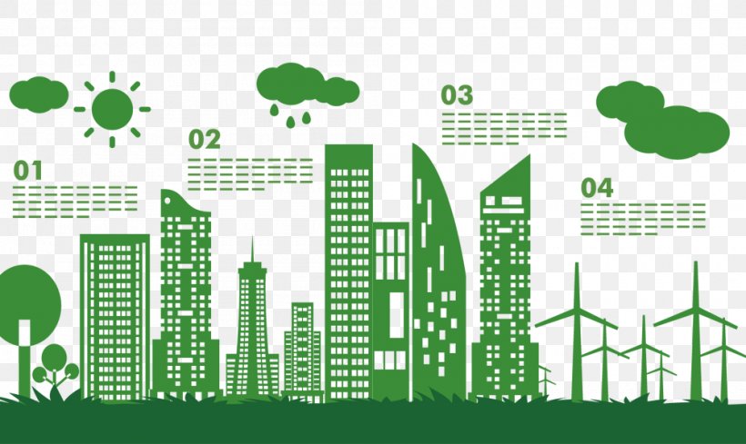 Banner Infographic Green Illustration, PNG, 1000x597px, Banner, Brand, City, Diagram, Ecocities Download Free