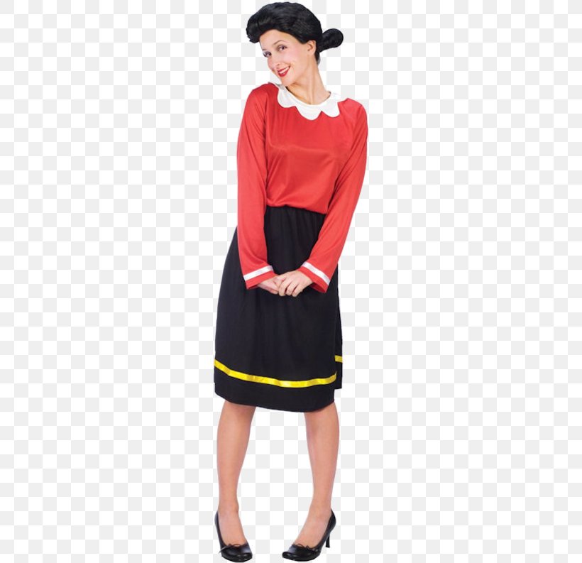 Olive Oyl Adult Costume Popeye Olive Oyl Adult Costume Halloween Costume, PNG, 500x793px, Olive Oyl, Adult, Clothing, Costume, Day Dress Download Free