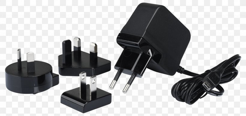 Battery Charger Micro-USB AC Power Plugs And Sockets Adapter, PNG, 3000x1420px, Battery Charger, Ac Power Plugs And Sockets, Adapter, Computer Hardware, Electric Current Download Free