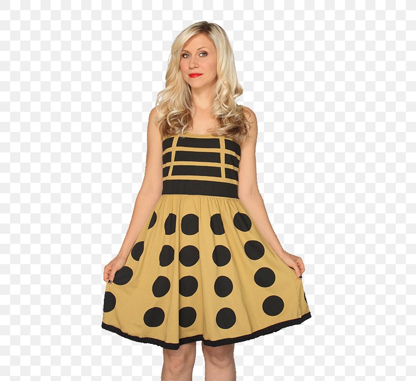 Dalek Doctor Costume Dress Polka Dot, PNG, 750x750px, Dalek, Aline, Clothing, Cocktail Dress, Companion Download Free