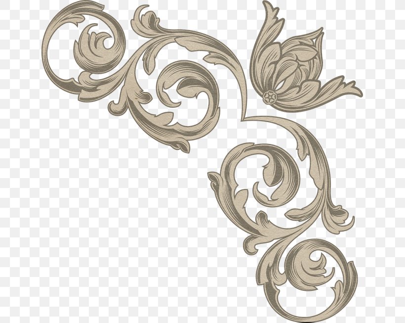 Ornament Baroque Stil, PNG, 651x653px, Ornament, Architectural Style, Baroque, Body Jewelry, Furniture Download Free