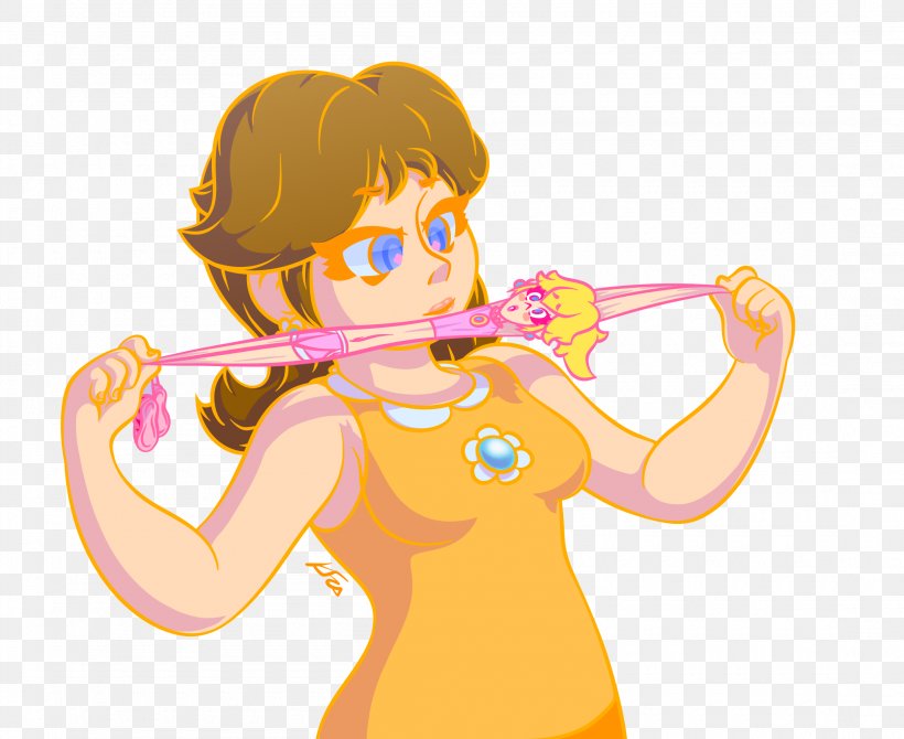DeviantArt Princess Daisy Princess Peach, PNG, 2200x1800px, Watercolor, Cartoon, Flower, Frame, Heart Download Free
