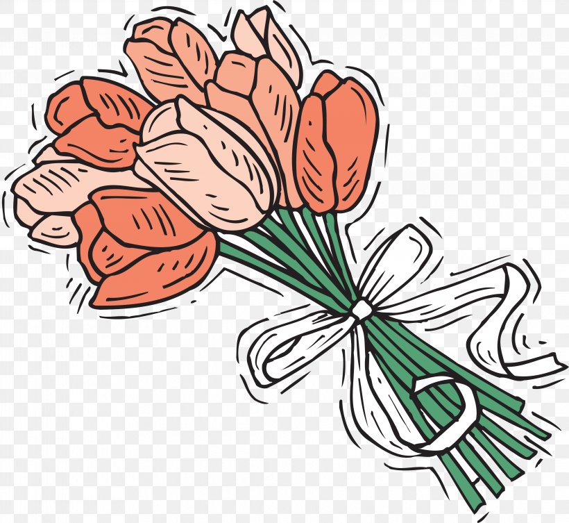 Floral Design Tulip Wedding Flower Clip Art, PNG, 4267x3922px, Floral Design, Anniversary, Art, Artwork, Cut Flowers Download Free