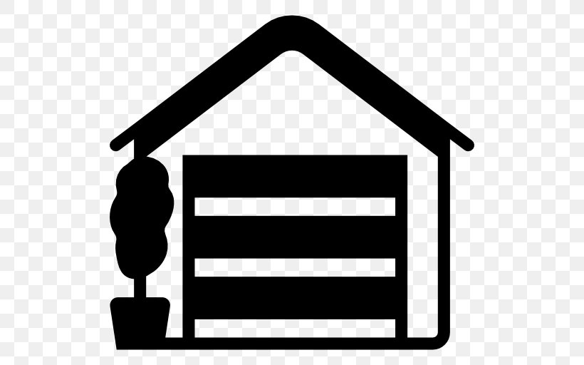 Garage Doors Car, PNG, 512x512px, Garage Doors, Area, Black And White, Building, Car Download Free