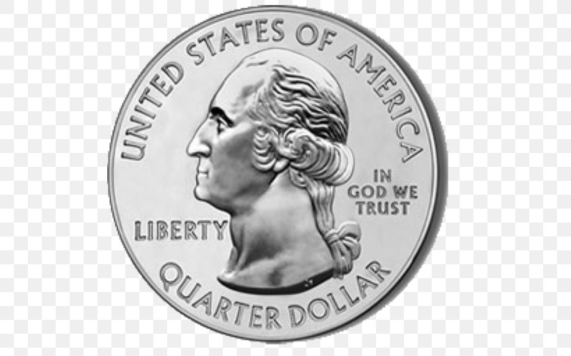 Silver Coin Quarter Silver Coin America The Beautiful Silver Bullion Coins, PNG, 512x512px, Coin, Black And White, Bullion, Bullion Coin, Cash Download Free