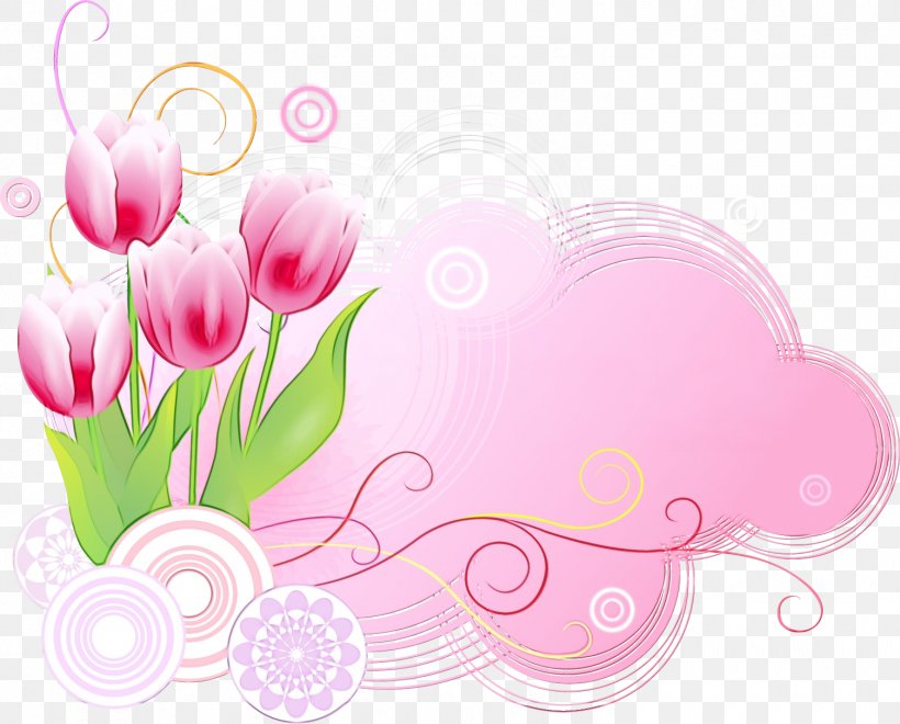 Watercolor Pink Flowers, PNG, 1505x1213px, Watercolor, Blossom, Computer, Cut Flowers, Floral Design Download Free