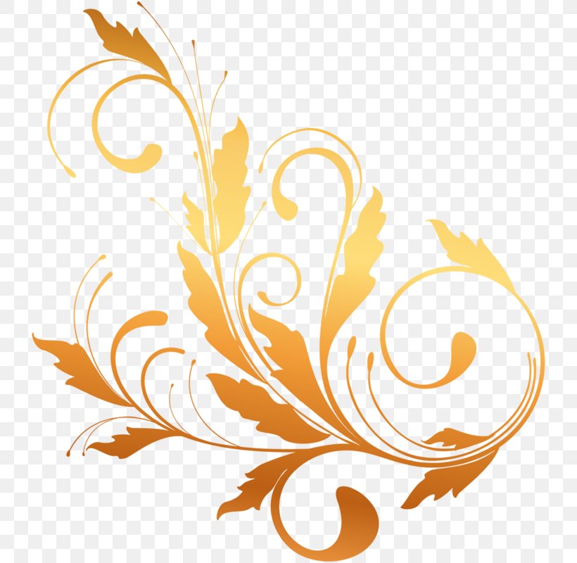 Clip Art Gold Vector Graphics Image, PNG, 734x800px, Gold, Artwork, Feather, Floral Design, Flower Download Free
