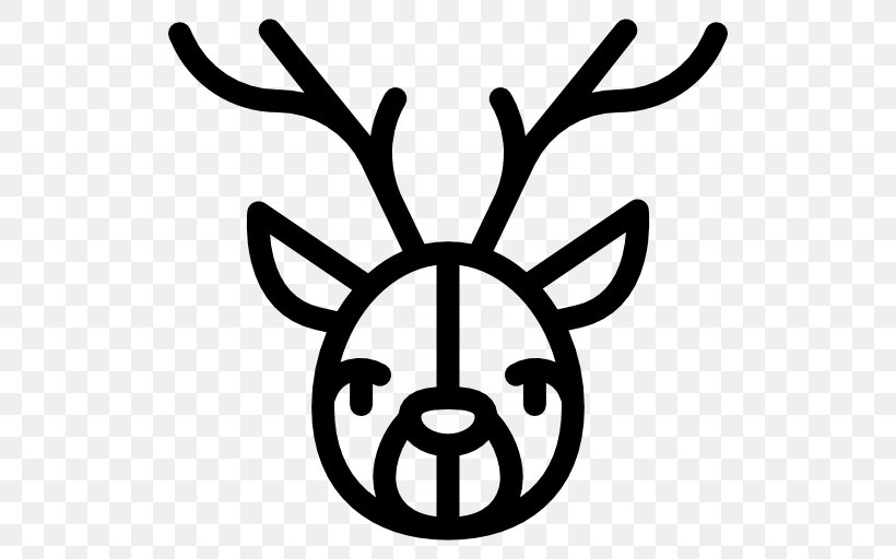 Drawing Reindeer Christmas Clip Art, PNG, 512x512px, Drawing, Antler, Black And White, Christmas, Deer Download Free