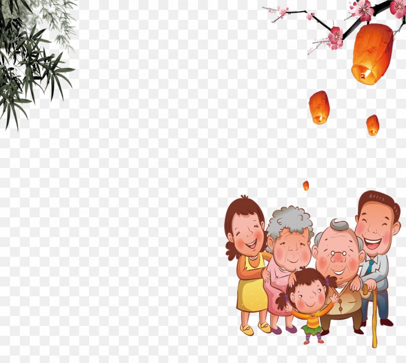 Cartoon Family Sticker Illustration, PNG, 1003x900px, Cartoon, Animation, Child, Drawing, Family Download Free