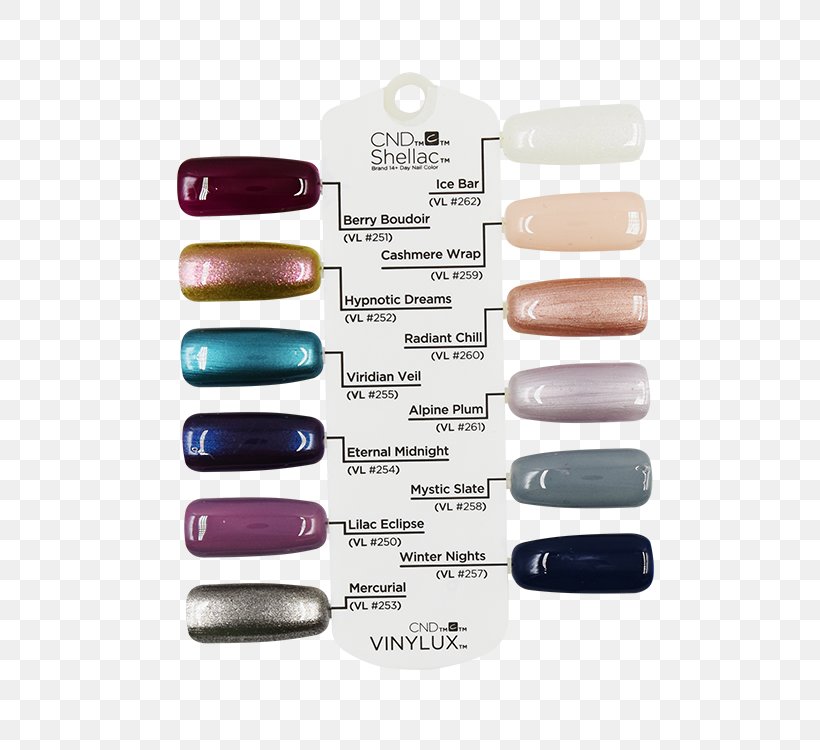 shellac colors swatches