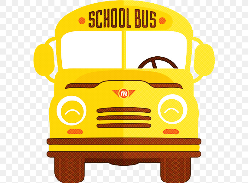 School Bus, PNG, 600x604px, Yellow, Bus, Car, School Bus, Vehicle Download Free
