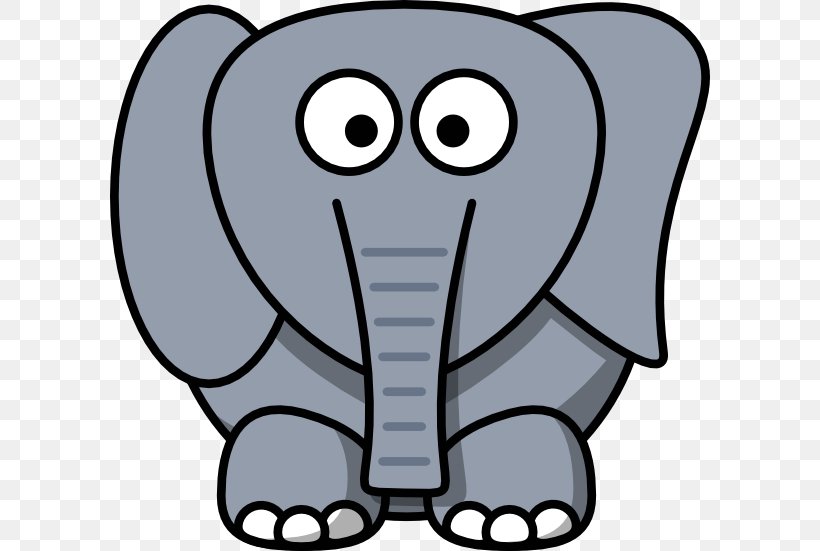 Cartoon Drawing Clip Art, PNG, 600x551px, Cartoon, African Elephant, Art, Artwork, Black And White Download Free