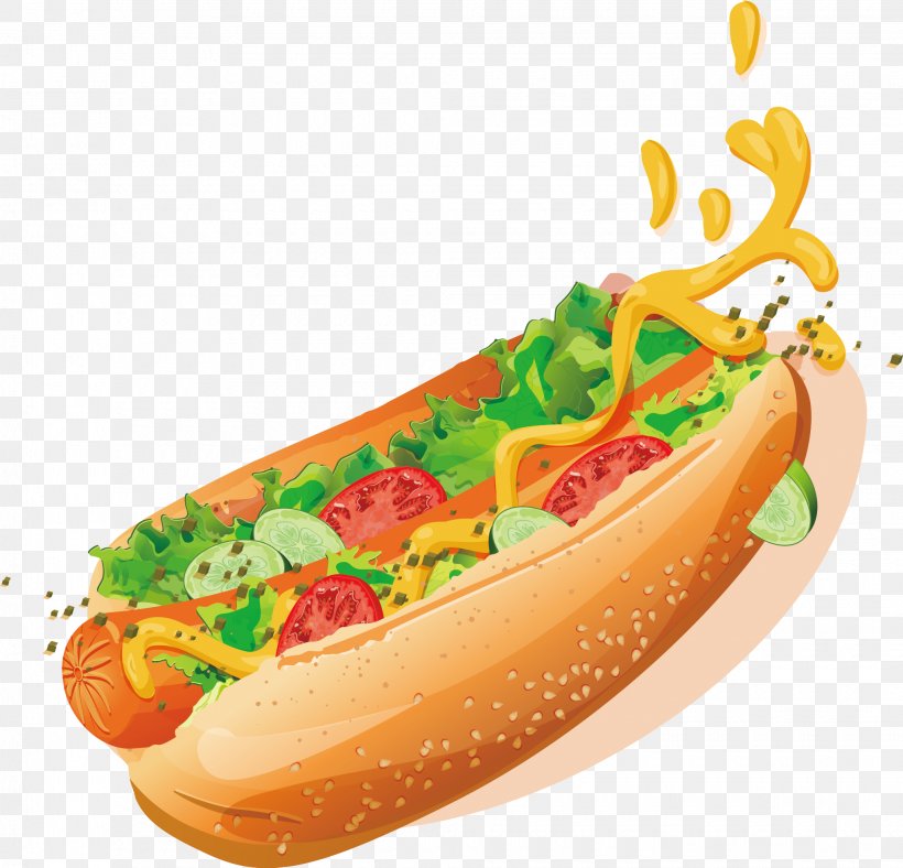 Hot Dog Hamburger Fast Food Corn Dog Junk Food, PNG, 2040x1962px, Hot Dog, Burrito, Cheese, Corn Dog, Cuisine Download Free