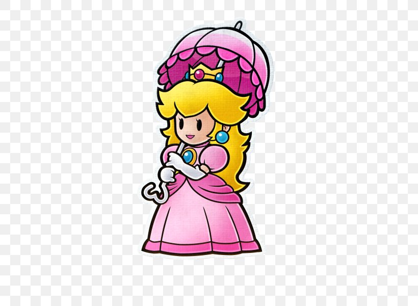 Princess Peach Paper Mario: Color Splash Super Paper Mario, PNG, 600x600px, Princess Peach, Area, Art, Bowser, Cartoon Download Free