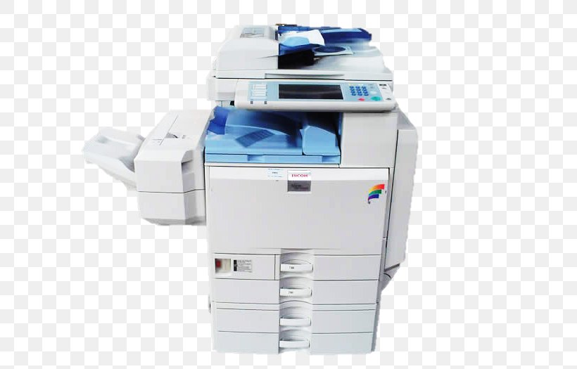 Photocopier Ricoh Multi-function Printer Laser Printing, PNG, 607x525px, Photocopier, Catania, Email, Empresa, Image Scanner Download Free