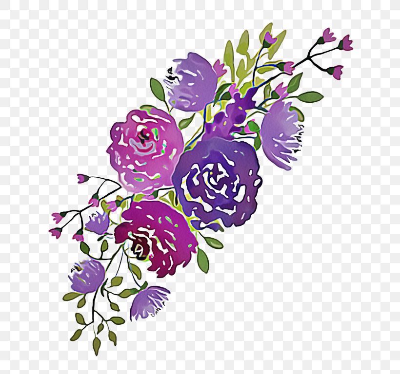 Purple Watercolor Flower, PNG, 768x768px, Watercolor Painting, Botany, Bouquet, Branch, Cut Flowers Download Free