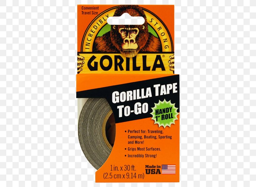 Adhesive Tape Gorilla Tape Gorilla Glue Double-sided Tape, PNG, 600x600px, Adhesive Tape, Adhesive, Brand, Cyanoacrylate, Doublesided Tape Download Free