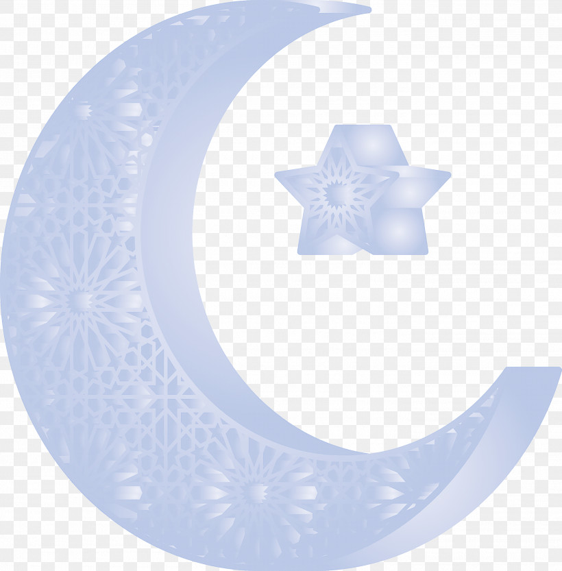Star And Crescent Ramadan Kareem, PNG, 2818x2865px, Star And Crescent, Blue, Circle, Dishware, Plate Download Free
