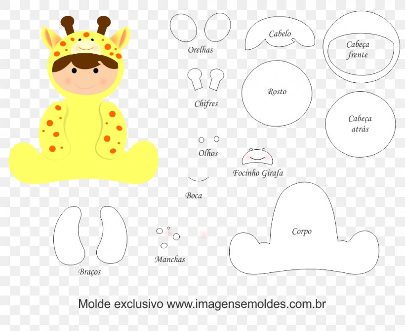 Felt Giraffe Handicraft Infant Animal, PNG, 1000x820px, Watercolor, Cartoon, Flower, Frame, Heart Download Free