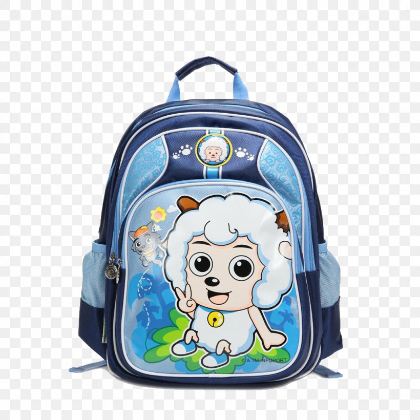Sheep Satchel Child Gratis, PNG, 1024x1024px, Sheep, Backpack, Bag, Blue, Brand Download Free