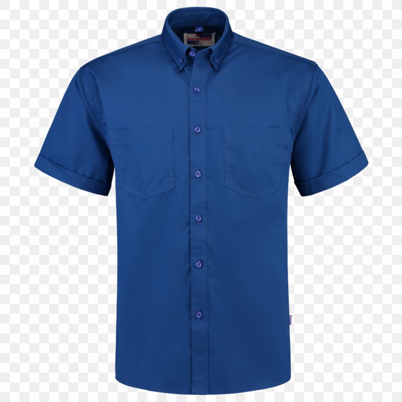 T-shirt Polo Shirt Piqué Sleeve, PNG, 1000x1000px, Tshirt, Active Shirt, Blue, Button, Clothing Download Free