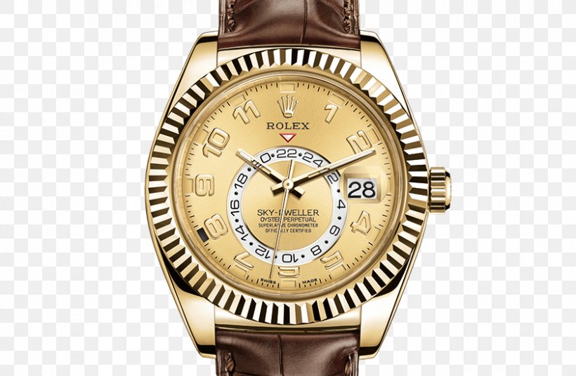 Rolex Sky-Dweller Watch Movement Colored Gold, PNG, 840x550px, Rolex, Automatic Watch, Brand, Colored Gold, Counterfeit Watch Download Free