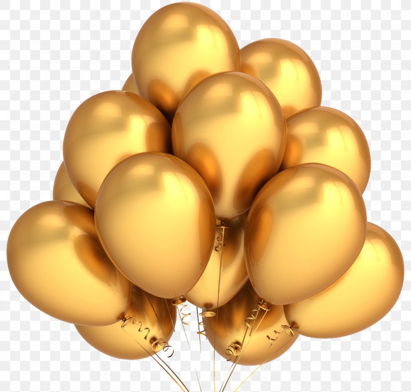 Balloon Gold Birthday Party Clip Art, PNG, 1024x977px, Balloon, Birthday, Commodity, Egg, Gold Download Free
