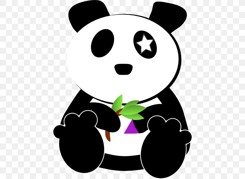 Giant Panda Bear Clip Art Vector Graphics Image, PNG, 468x599px, Watercolor, Cartoon, Flower, Frame, Heart Download Free