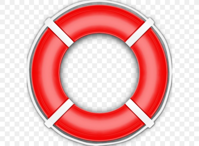 Lifebuoy Red Circle Clip Art Lifejacket, PNG, 600x600px, Watercolor, Lifebuoy, Lifejacket, Paint, Red Download Free