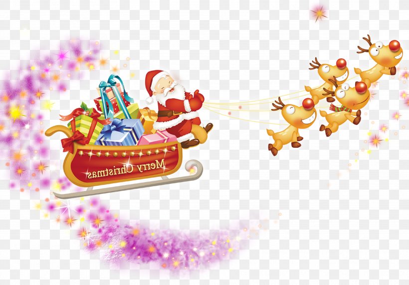 Santa Claus Reindeer Christmas, PNG, 3543x2471px, Santa Claus, Brand, Christmas, Deer, Drawing Download Free