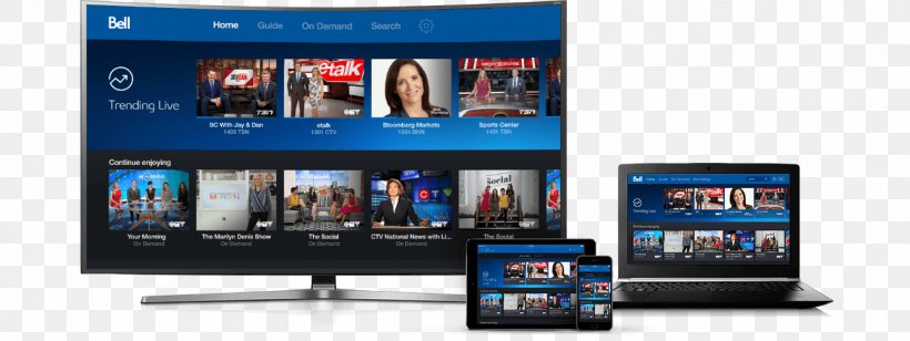 Bell Fibe TV Bell Canada Bell TV Television, PNG, 1291x486px, Bell ...