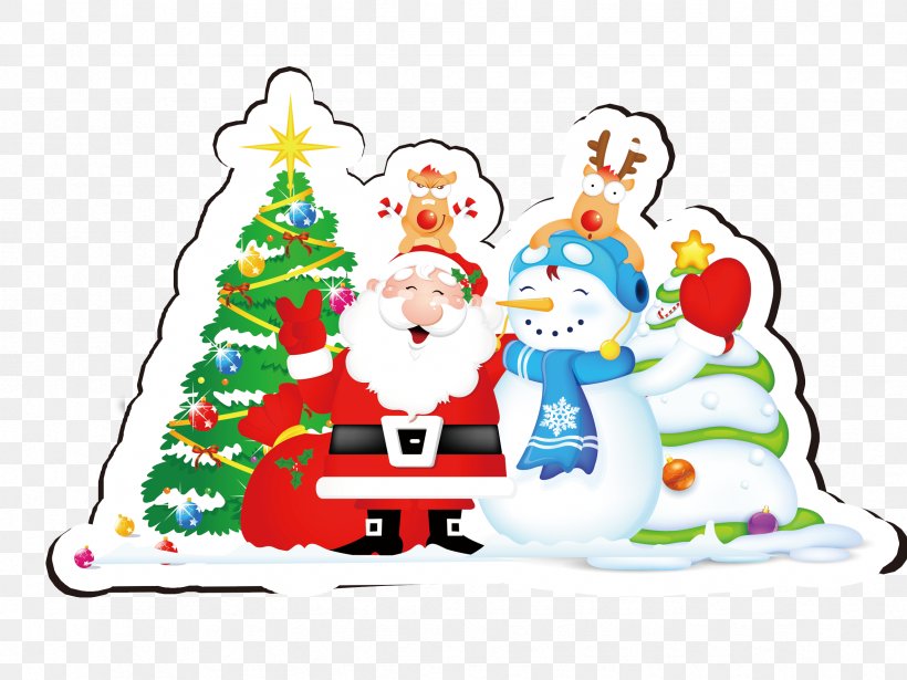 Christmas Day, PNG, 2362x1772px, Santa Claus, Area, Art, Christmas, Christmas Decoration Download Free
