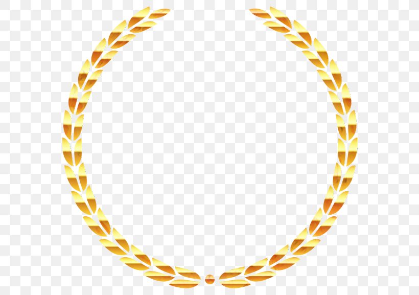 Vector Graphics Gold Laurel Wreath Clip Art, PNG, 599x577px, Gold, Bay Laurel, Body Jewelry, Chain, Fashion Accessory Download Free