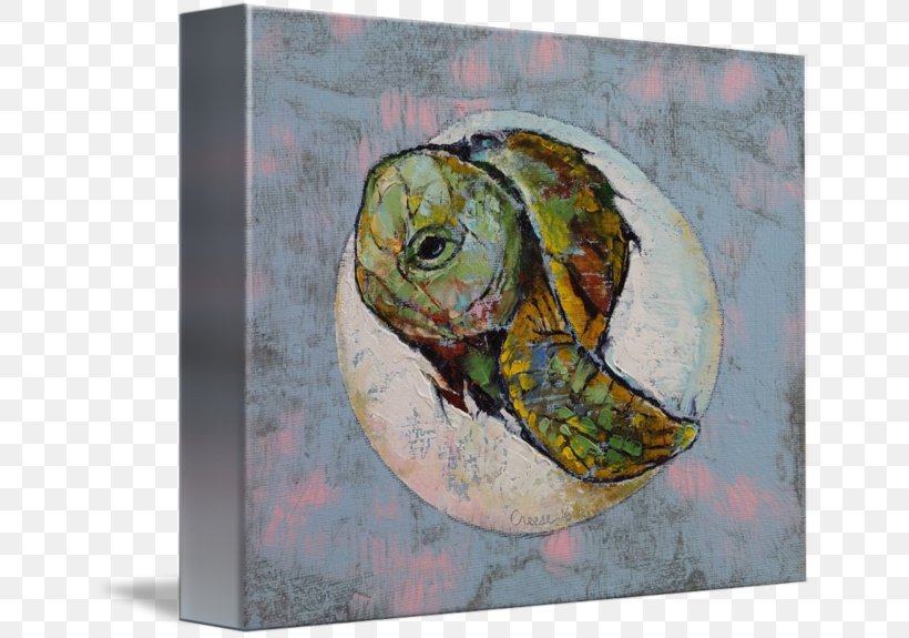 Box Turtles Art Canvas Print, PNG, 650x575px, Turtle, Abstract Art, Acrylic Paint, Art, Box Turtle Download Free