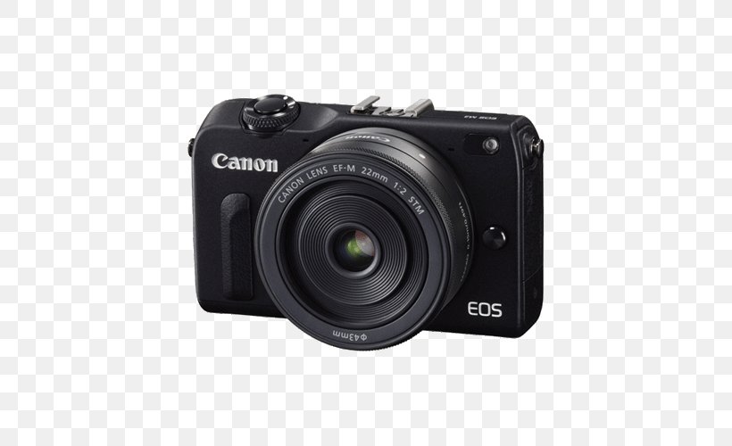 Canon EOS M2 Canon EOS 5D Mark II Canon EF-M 22mm Lens Canon EF-M Lens Mount, PNG, 500x500px, Canon Eos 5d Mark Ii, Apsc, Camera, Camera Accessory, Camera Lens Download Free