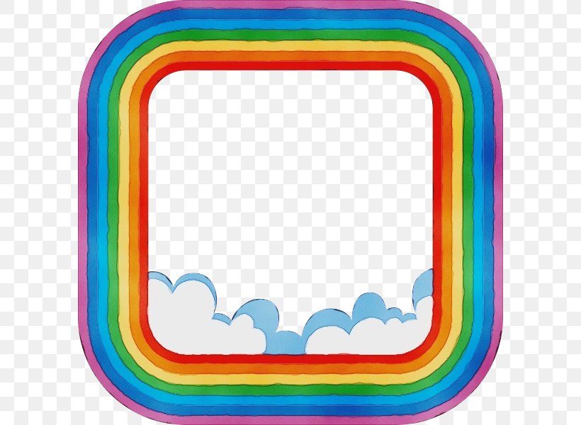 Rainbow Line, PNG, 600x600px, Fairy, Picture Frames, Rainbow, Rectangle Download Free