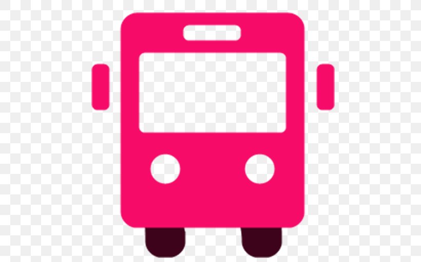 Bus, PNG, 512x512px, Bus, Area, Bus Stop, Magenta, Mobile Phone Accessories Download Free