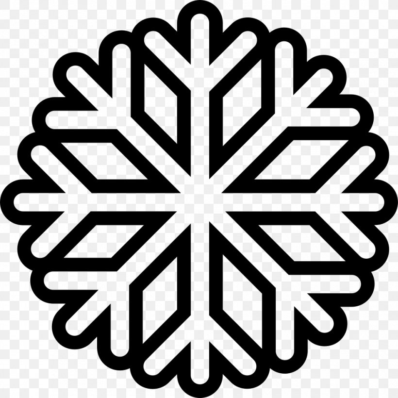 Vector Graphics Snowflake Illustration Image Clip Art, PNG, 980x980px, Snowflake, Area, Black And White, Brand, Cartoon Download Free