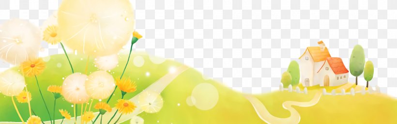 Yellow Green Spring Plant Petal, PNG, 2000x626px, Autumn, Autumn Banner, Flower, Green, Petal Download Free
