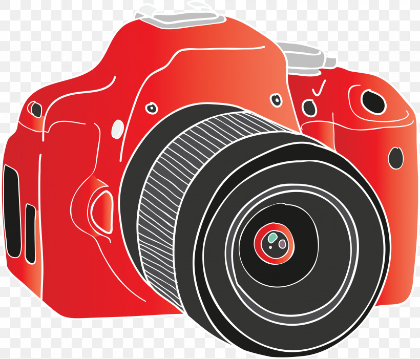 Camera Lens, PNG, 3000x2565px, Cartoon Camera, Camera, Camera Lens, Computer Hardware, Digital Slr Download Free