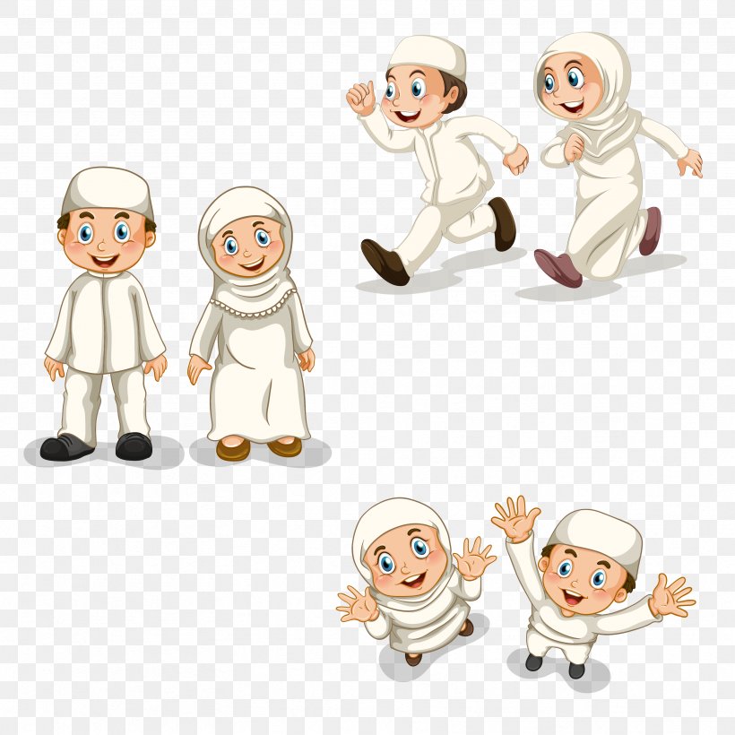Muslim Islam Child Illustration, PNG, 3333x3333px, Muslim, Area, Boy, Cartoon, Child Download Free